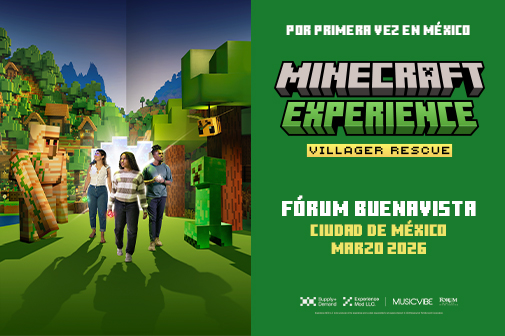 Arte oficial Minecraft Experience Villager Rescue México